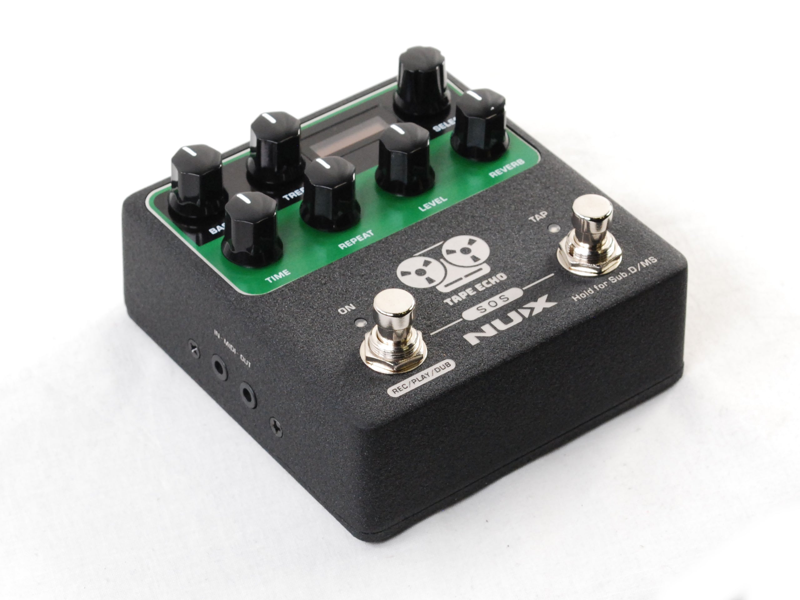 Used NUX NDD-7 Tape Echo pedal — angled view