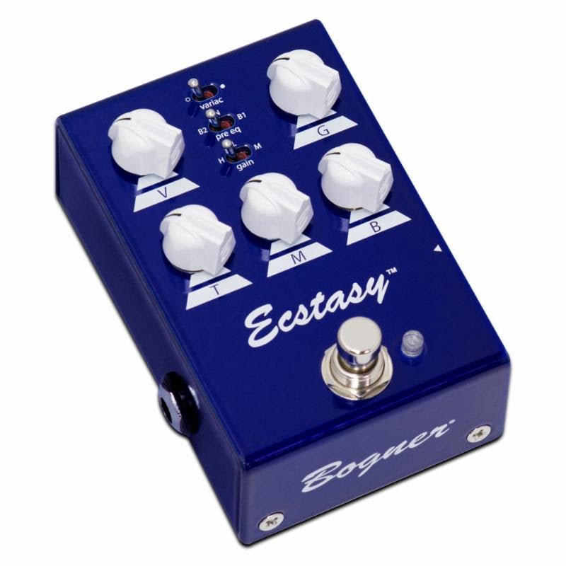 Bogner Mini Ecstasy Blue overdrive pedal — control detail