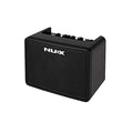 NUX Mighty Lite BT-BLK mini guitar amp — angled view, black enclosure
