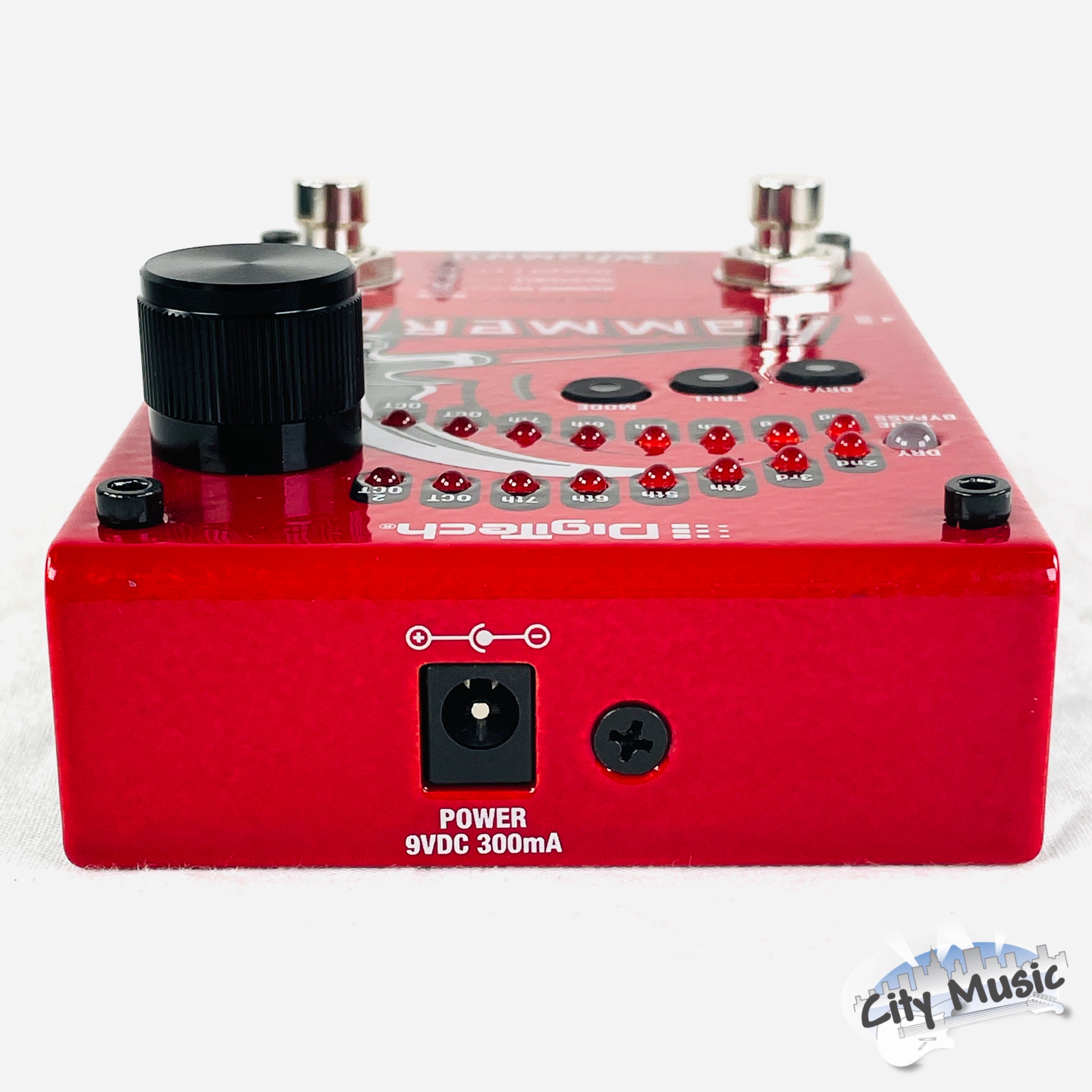 DigiTech HammerOn pitch shifter pedal — detail view