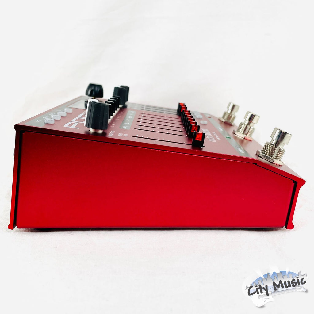 Electro-Harmonix POG3 octave pedal — red enclosure front