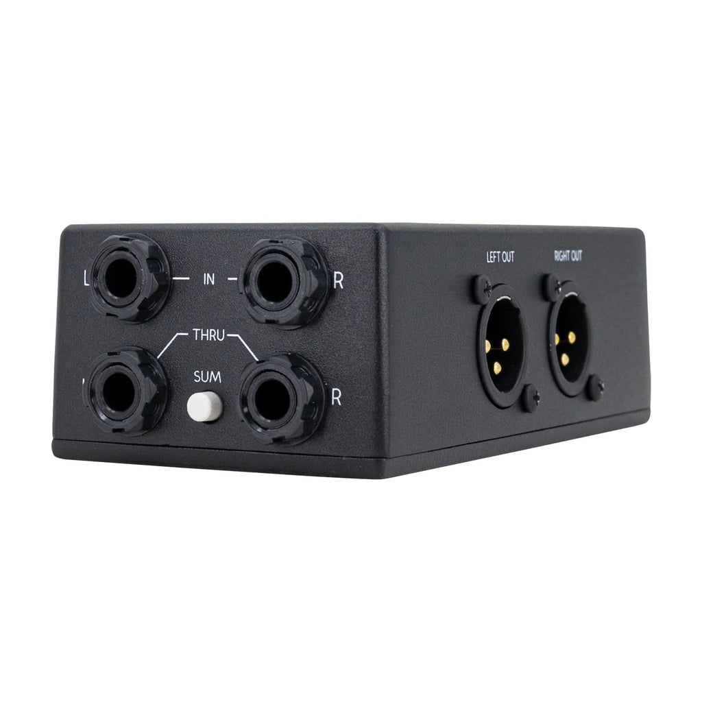 Walrus Audio Canvas Stereo DI/LI box — rear panel view
