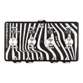 EarthQuaker Devices Four to One Mixer pedal - top view, black and white enclosure