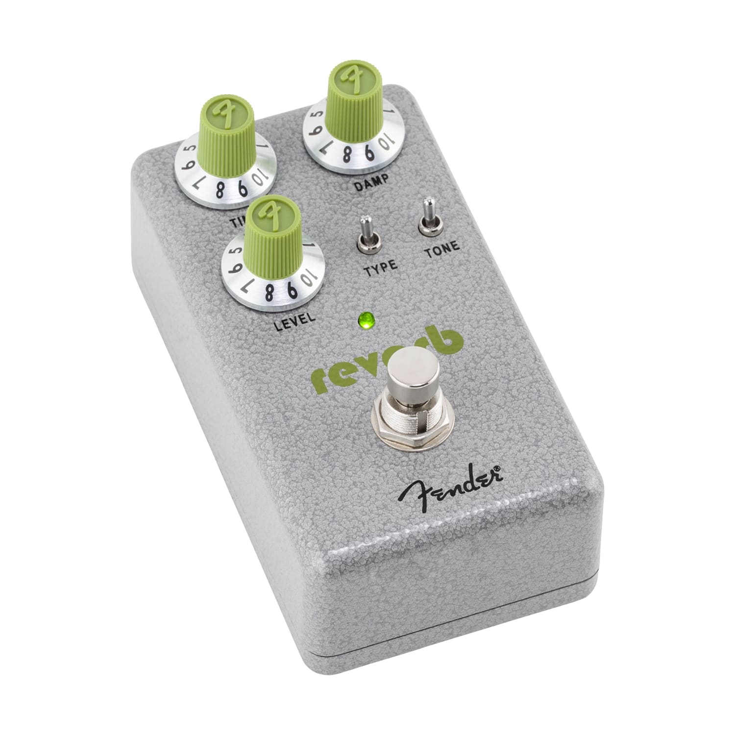 Fender Hammertone Reverb pedal — angled view
