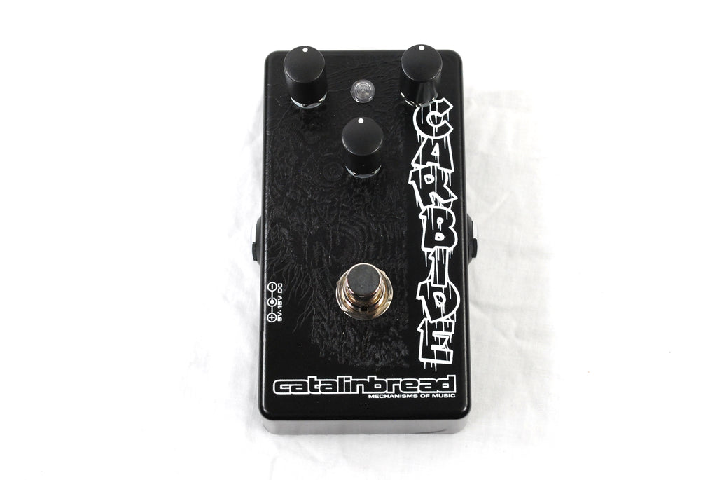 Used Catalinbread Carbide distortion pedal — angled view