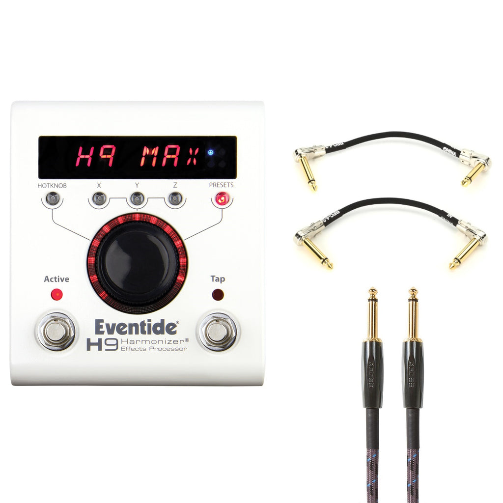 Eventide H9 Max Harmonizer pedal front view with display and footswitches