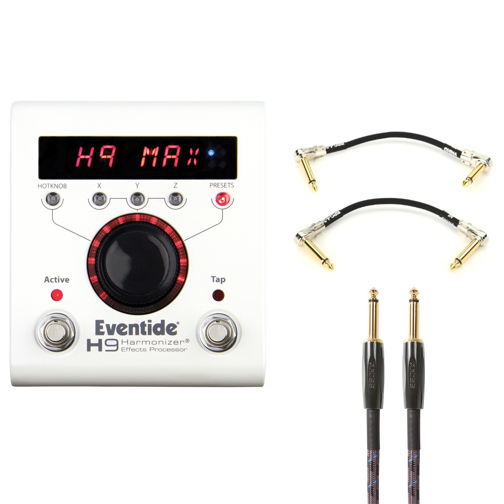 Eventide H9 Max Harmonizer pedal front view with display and footswitches