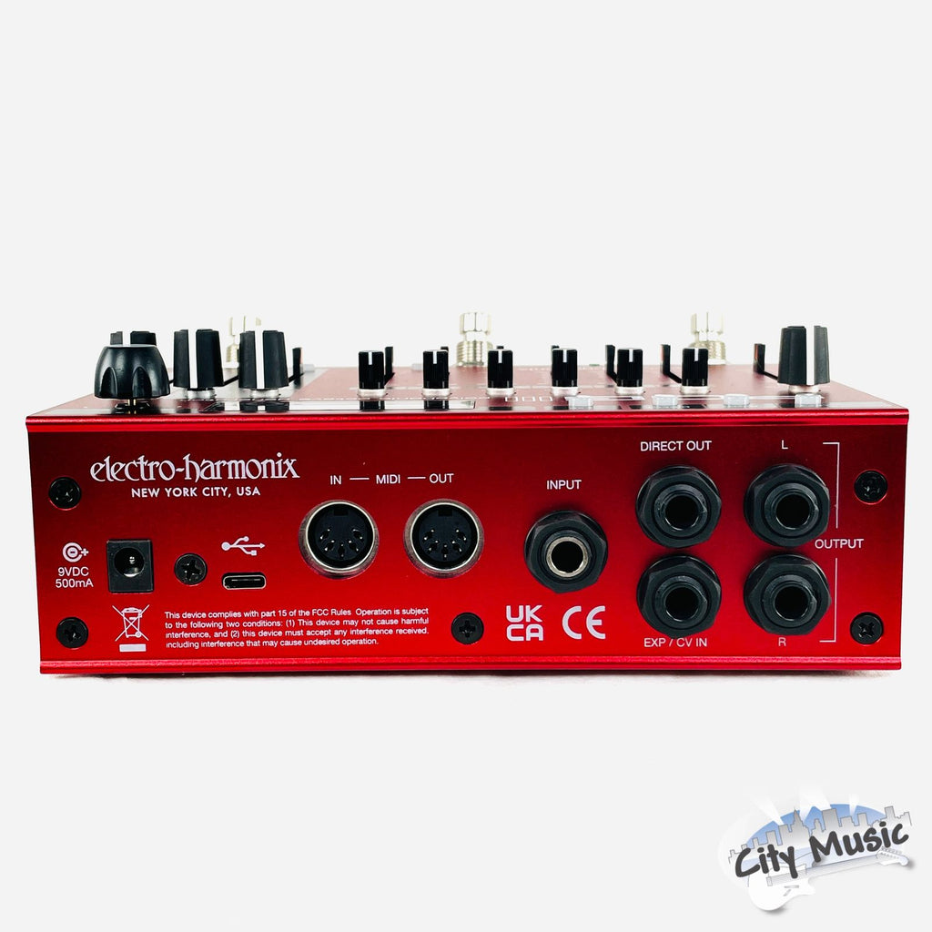 Electro-Harmonix POG3 octave pedal — display and knobs