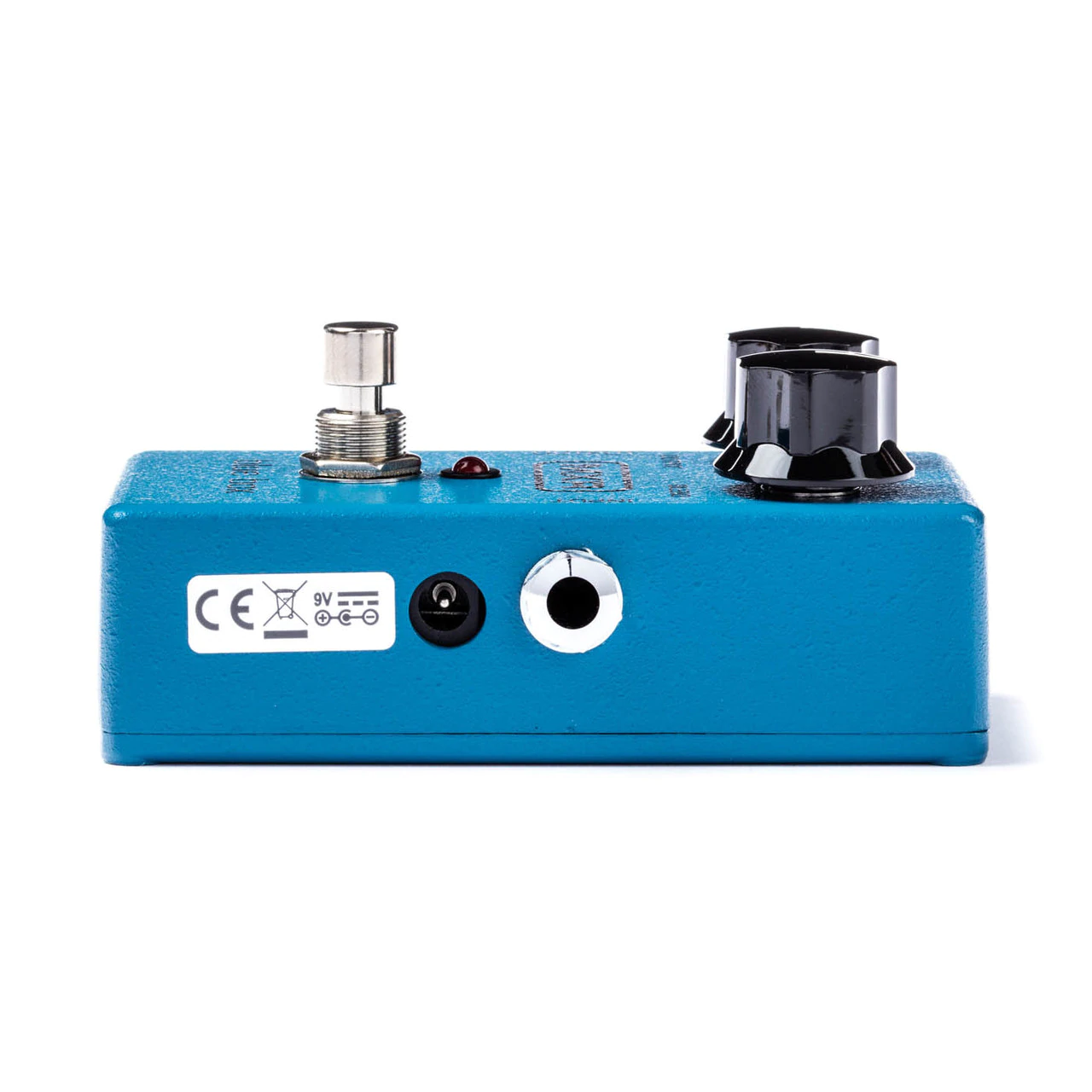 MXR M103 Blue Box octave fuzz — angled blue enclosure view
