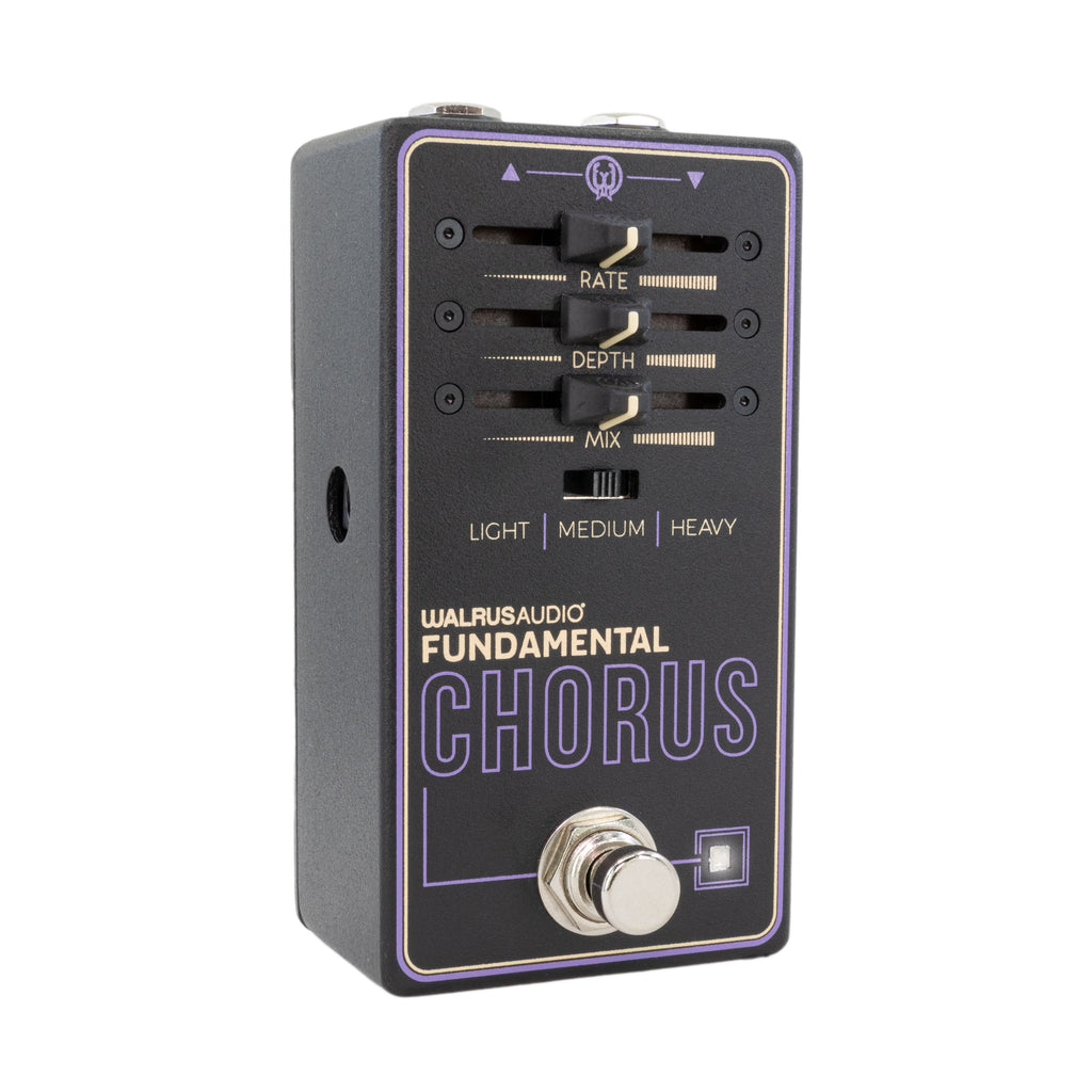 Walrus Audio Fundamental Chorus pedal — rear jacks and controls