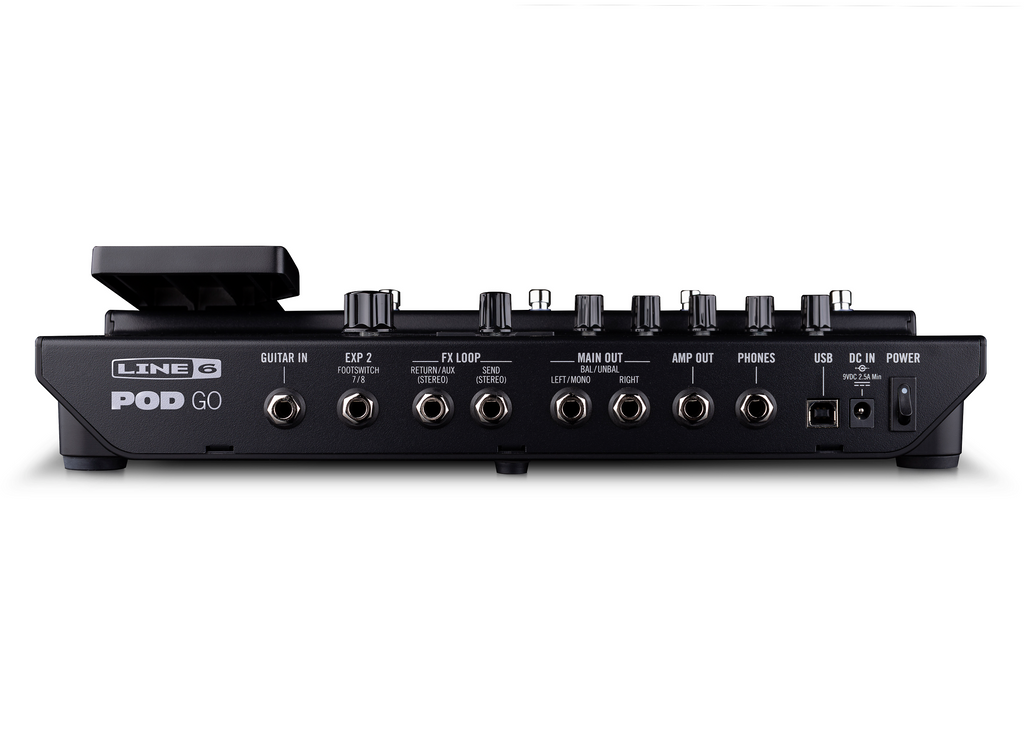 Line 6 POD Go multi-effects processor - side profile of black enclosure
