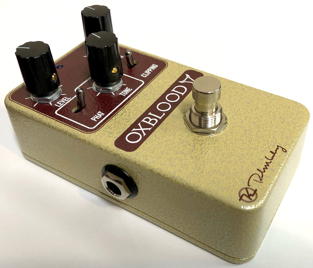 Keeley Oxblood overdrive pedal — controls detail