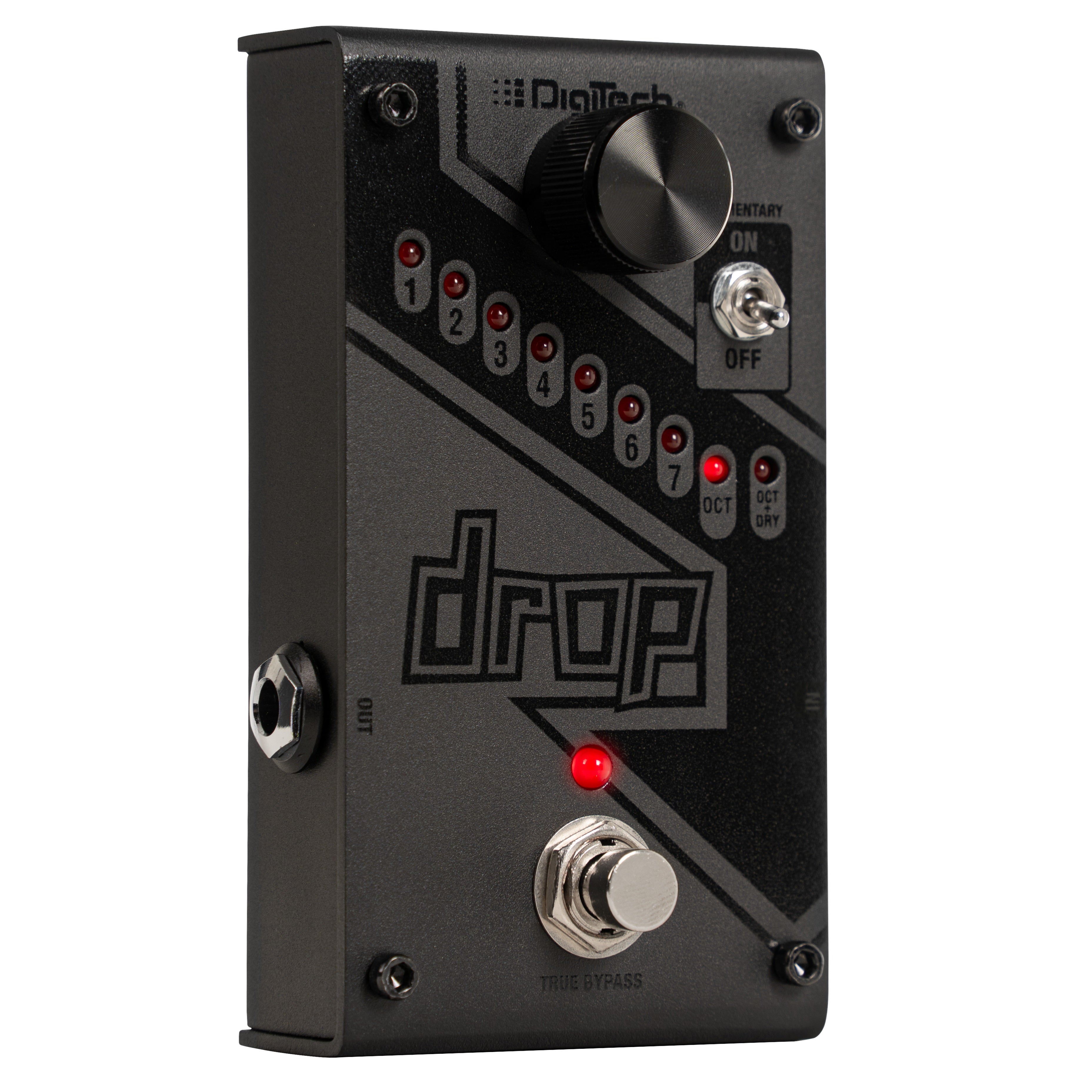 DigiTech Drop LTD Black drop tune pedal — side view