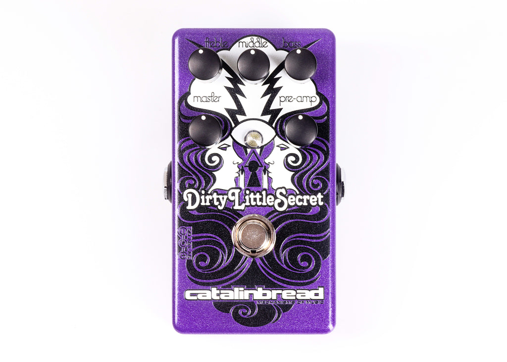 New Catalinbread Dirty Little Secret Red Purple Edition Overdrive Guitar Effects Pedal