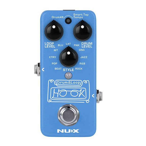 NUX NDL-3 Hook drum & loop pedal — blue mini looper top view