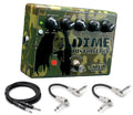 MXR DD11 Dime Distortion pedal — camo enclosure with included Hosa cables
