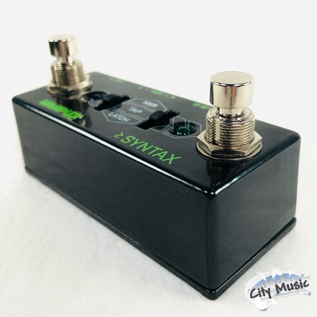 Used Wampler Syntax pedal - LED detail close-up