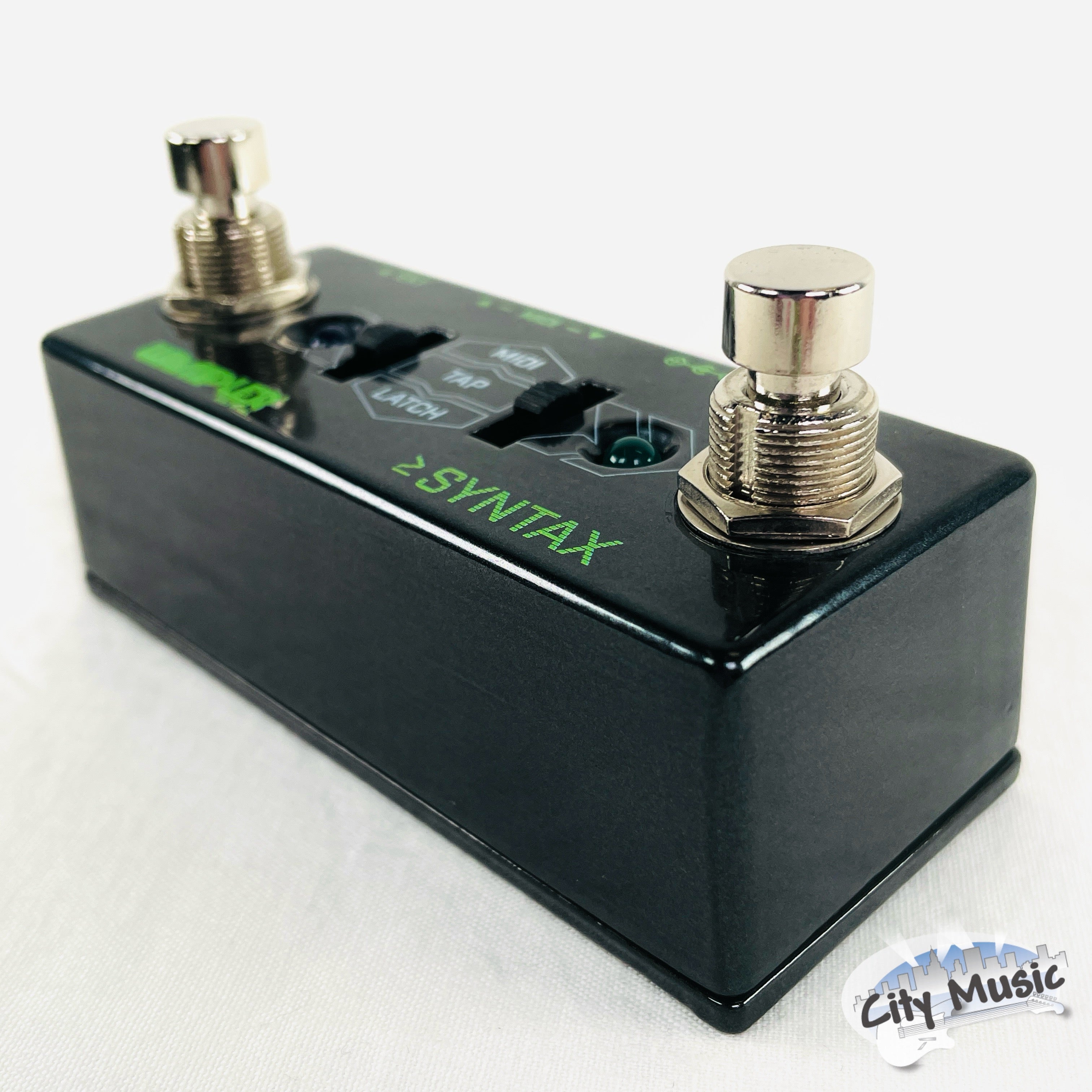 Used Wampler Syntax pedal - LED detail close-up