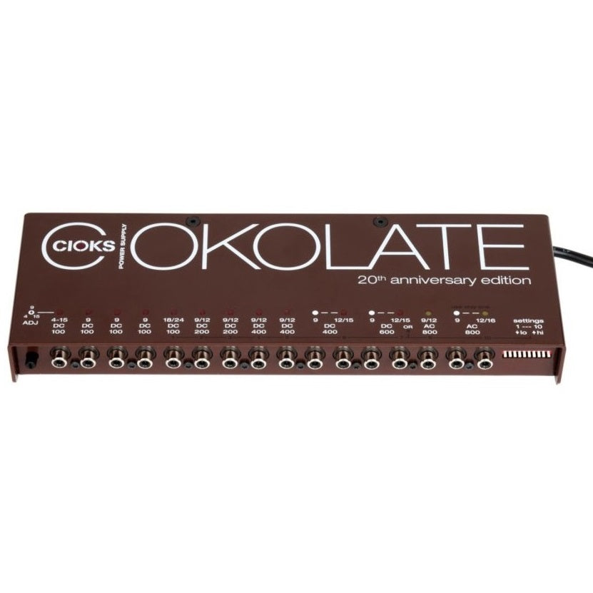 CIOKS Ciokolate power supply - brown top angled view