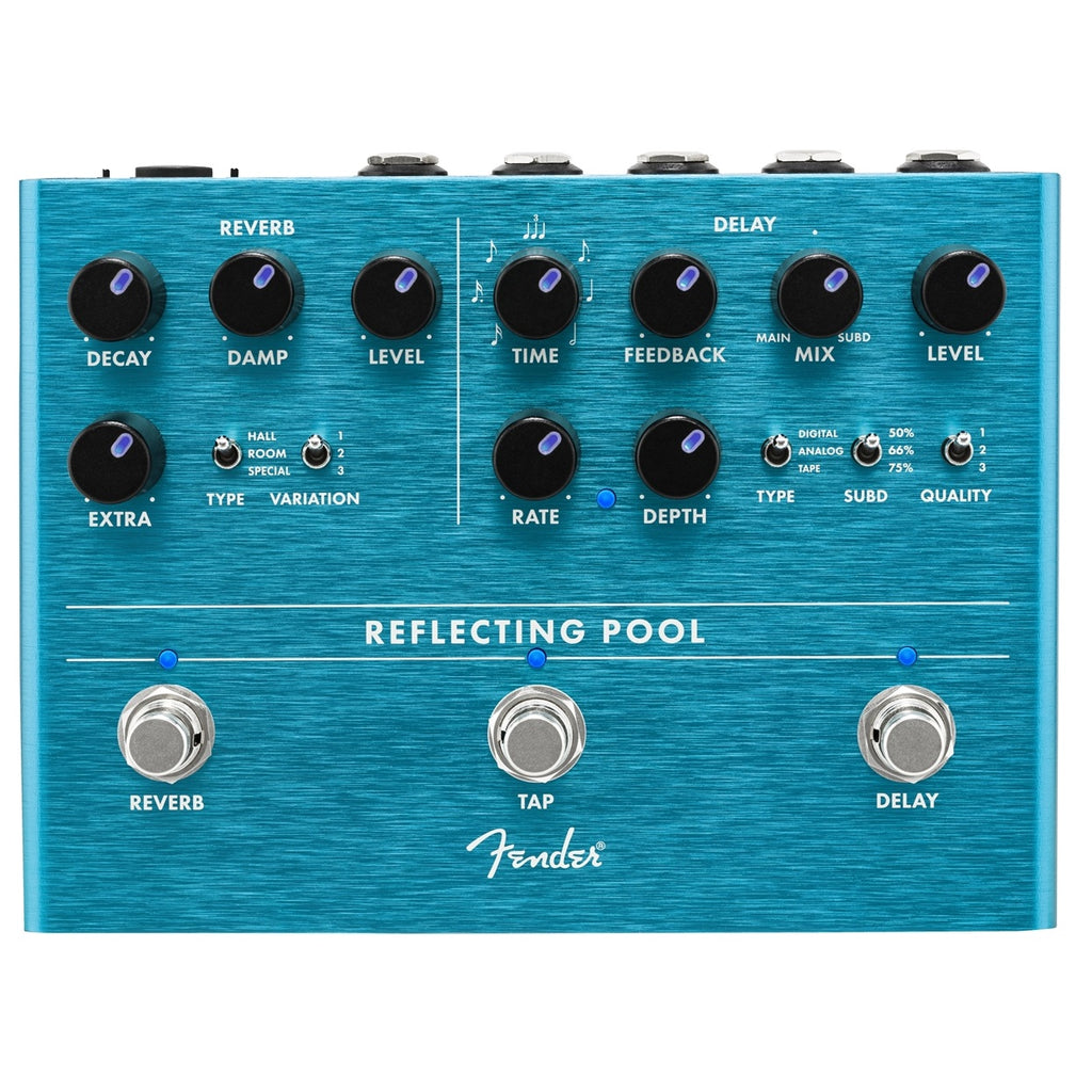 New Fender Reflecting Pool Delay & Reverb Guitar Effects Pedal