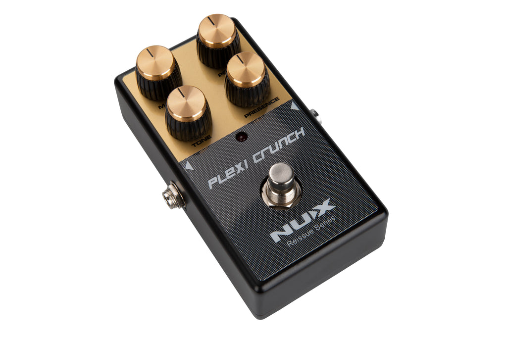 NUX Plexi Crunch overdrive pedal — angled view