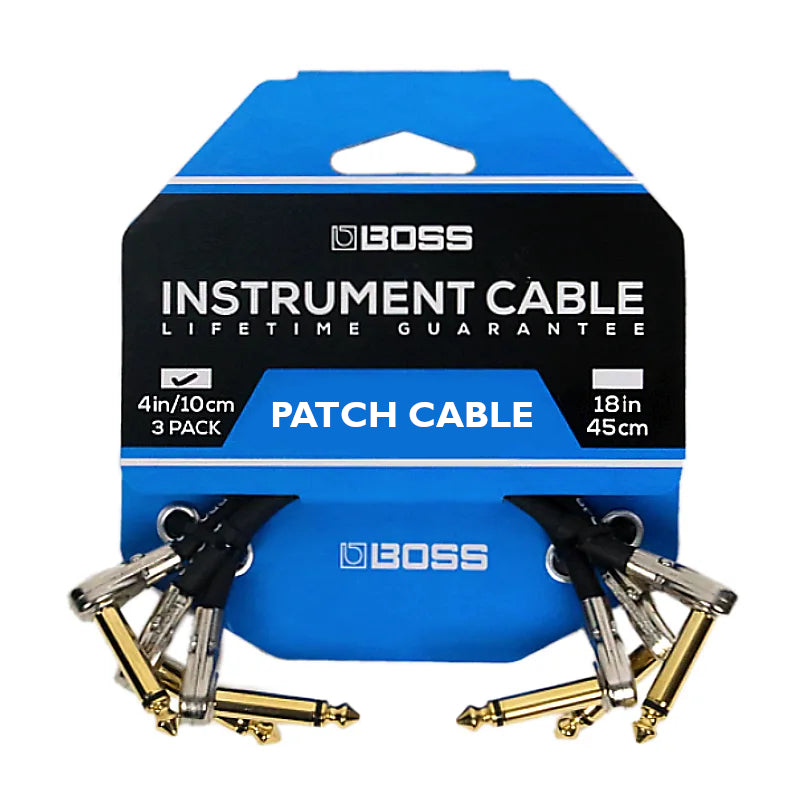 New Boss BPC4 4 inch Patch Cable 3 Pack!