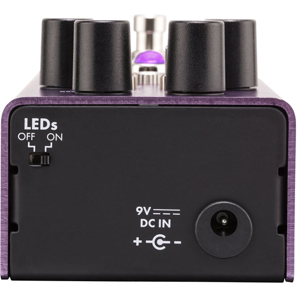 Fender The Pelt Fuzz pedal — footswitch and side jack detail