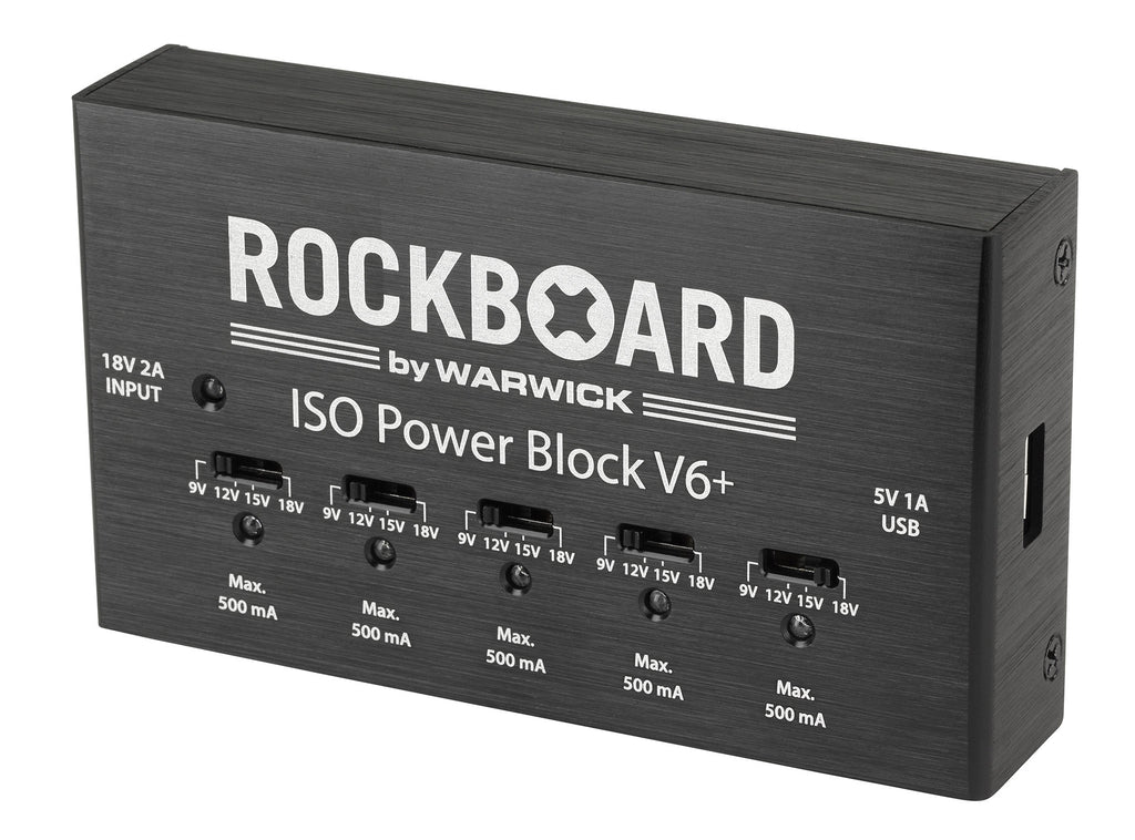 RockBoard ISO Power Block V6+ pedal power supply - angled view