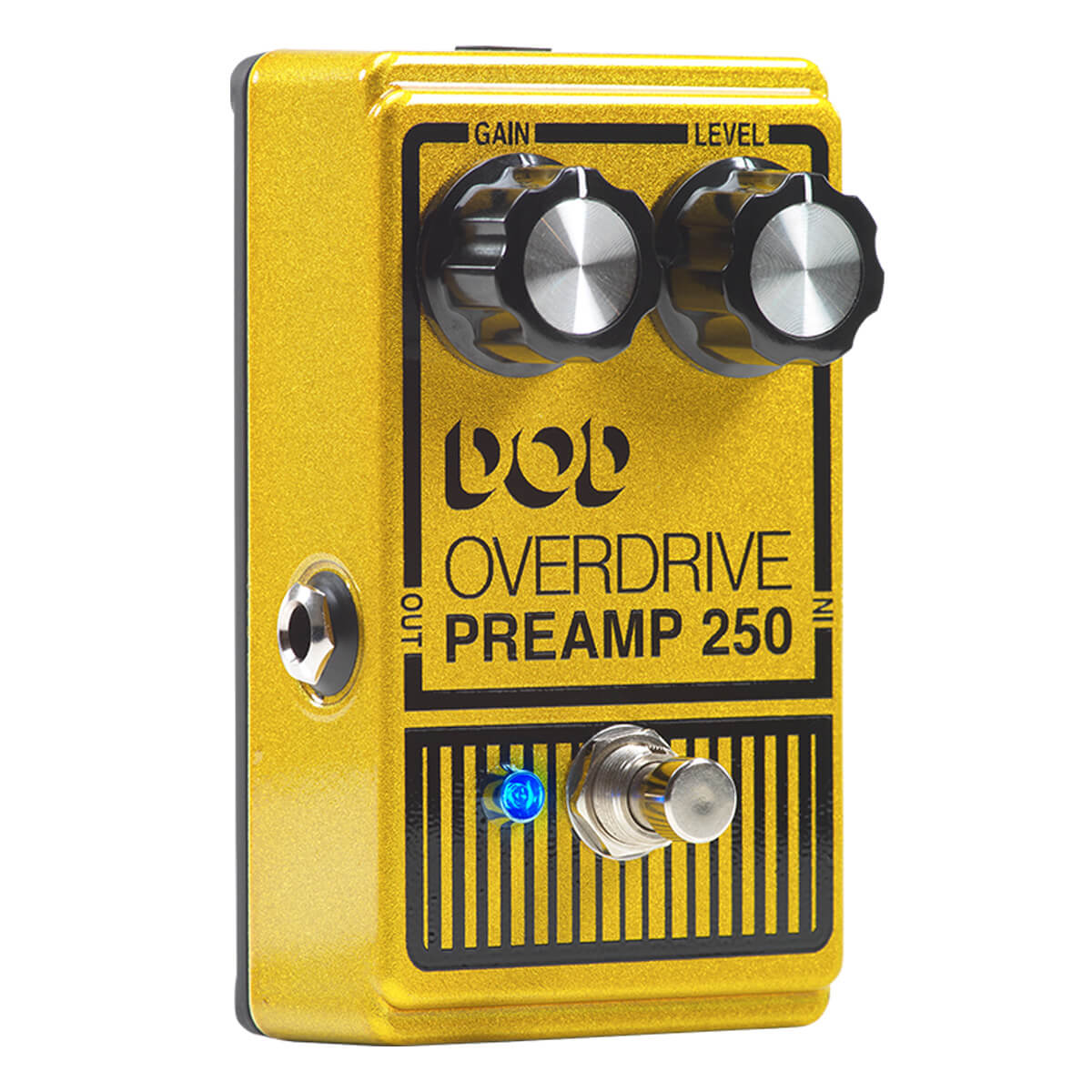 DOD Overdrive Preamp 250 pedal - opposite side view