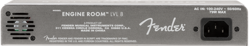 Fender Engine Room LVL8 power supply — outputs detail