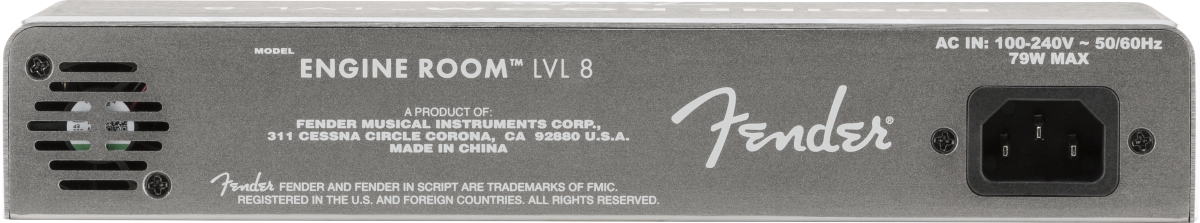 Fender Engine Room LVL8 power supply — outputs detail