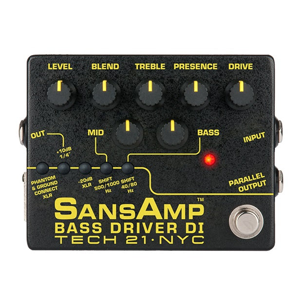 Tech 21 SansAmp Bass Driver DI V2 bass pedal — connections and outputs