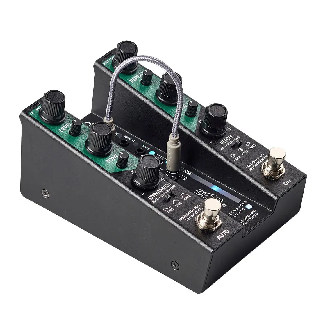 Gamechanger Audio Auto Delay pedal pitch controls detail