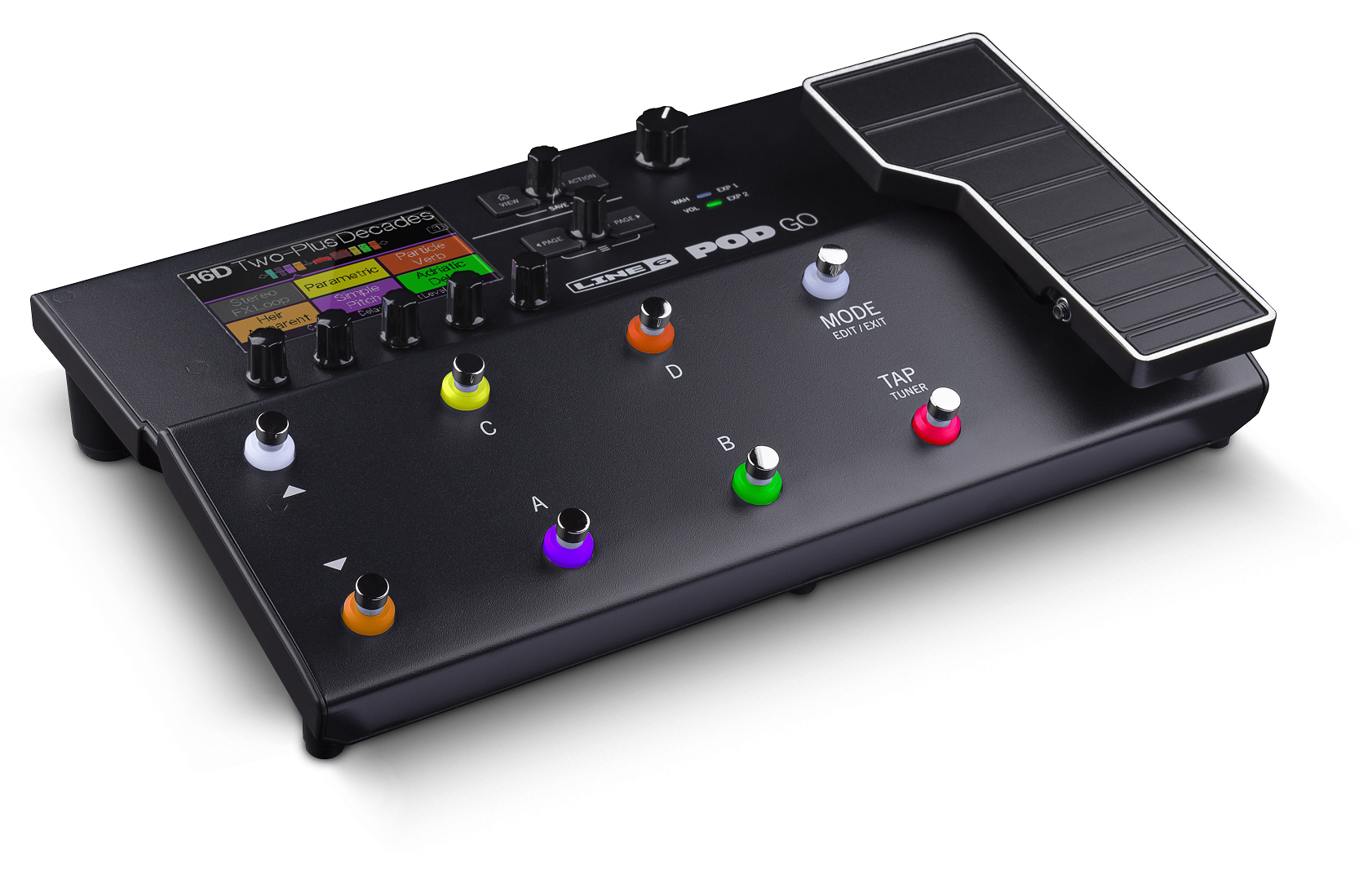 Line 6 POD Go multi-effects processor - rear panel inputs and outputs