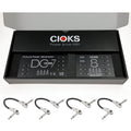 CIOKS SPB Super Power Bundle — black DC7 and CIOKS 8 power supplies in gift box with four patch cables