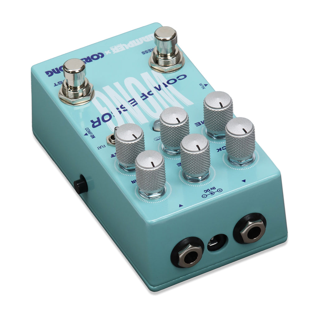 Wampler Cory Wong Compressor — detail of footswitches