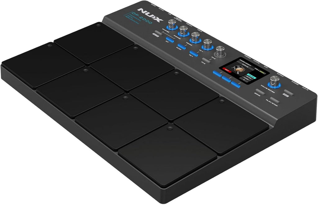 NUX DP-2000 percussion pad — rear panel inputs and outputs