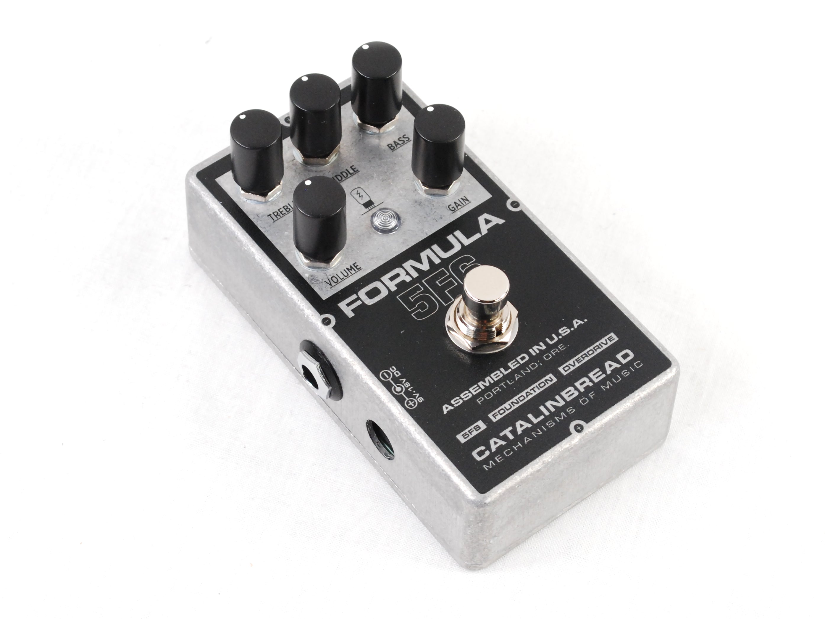Catalinbread Formula 5F6 overdrive pedal - angled side view