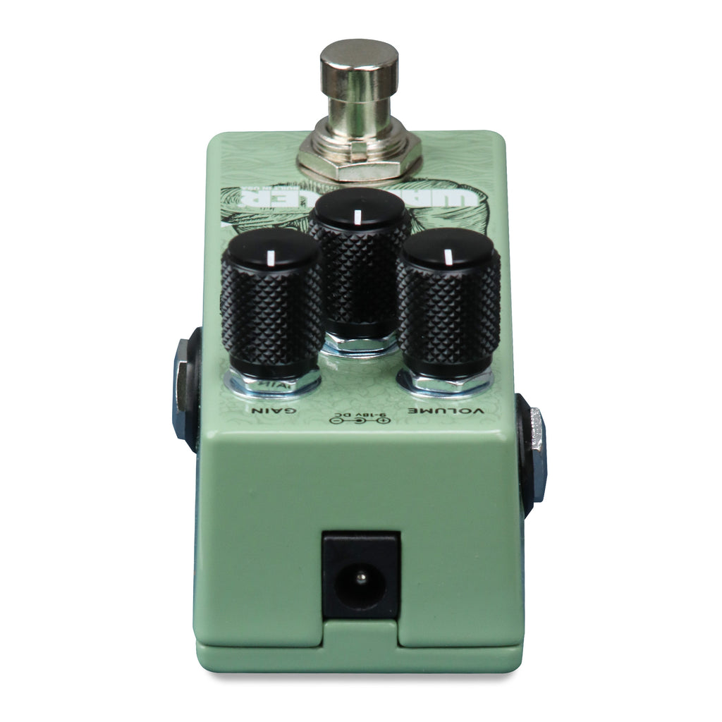 Wampler Moxie overdrive pedal bottom with specifications label