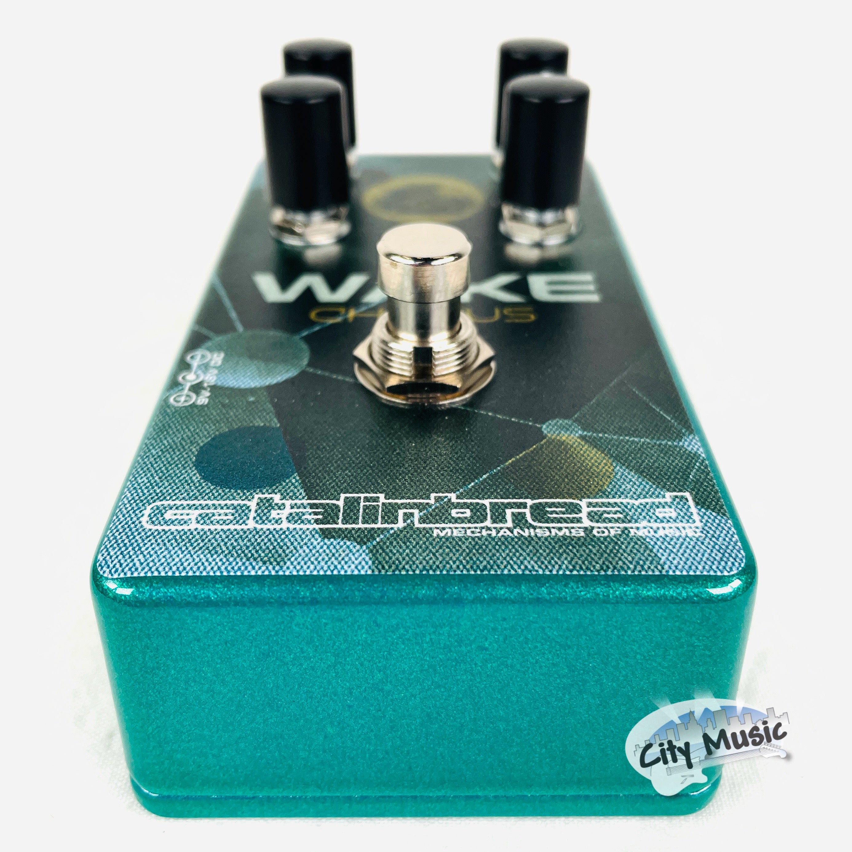 Used Catalinbread Wake Chorus Octaver pedal — side view output jack