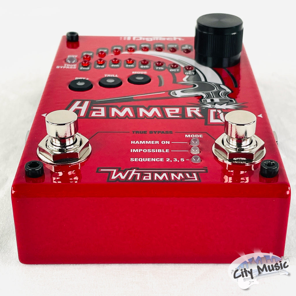 DigiTech HammerOn pitch shifter pedal — angled view