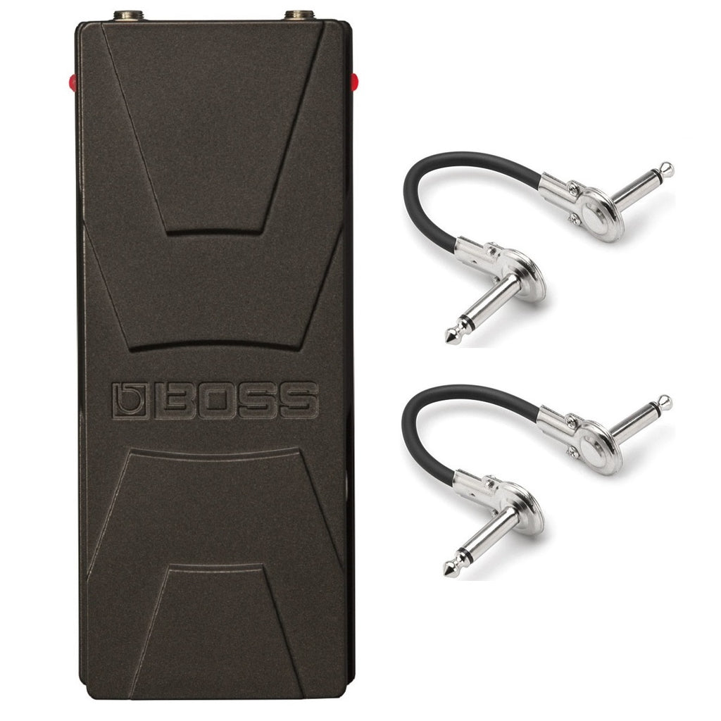Boss PW-3 Analog Wah guitar pedal — black with two patch cables