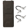 Boss PW-3 Analog Wah guitar pedal — black with two patch cables