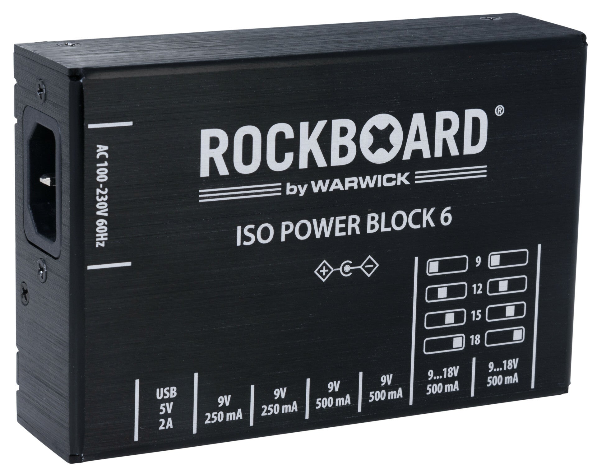 New RockBoard ISO Power Block V6 IEC Isolated Guitar Effects Pedal Power Supply