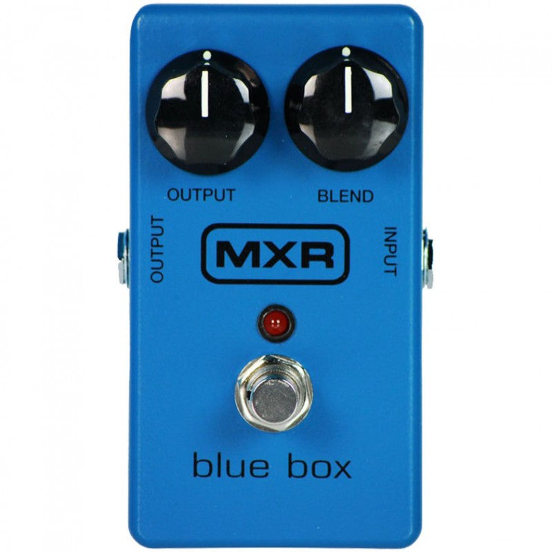 MXR M103 Blue Box octave fuzz — side input output jacks