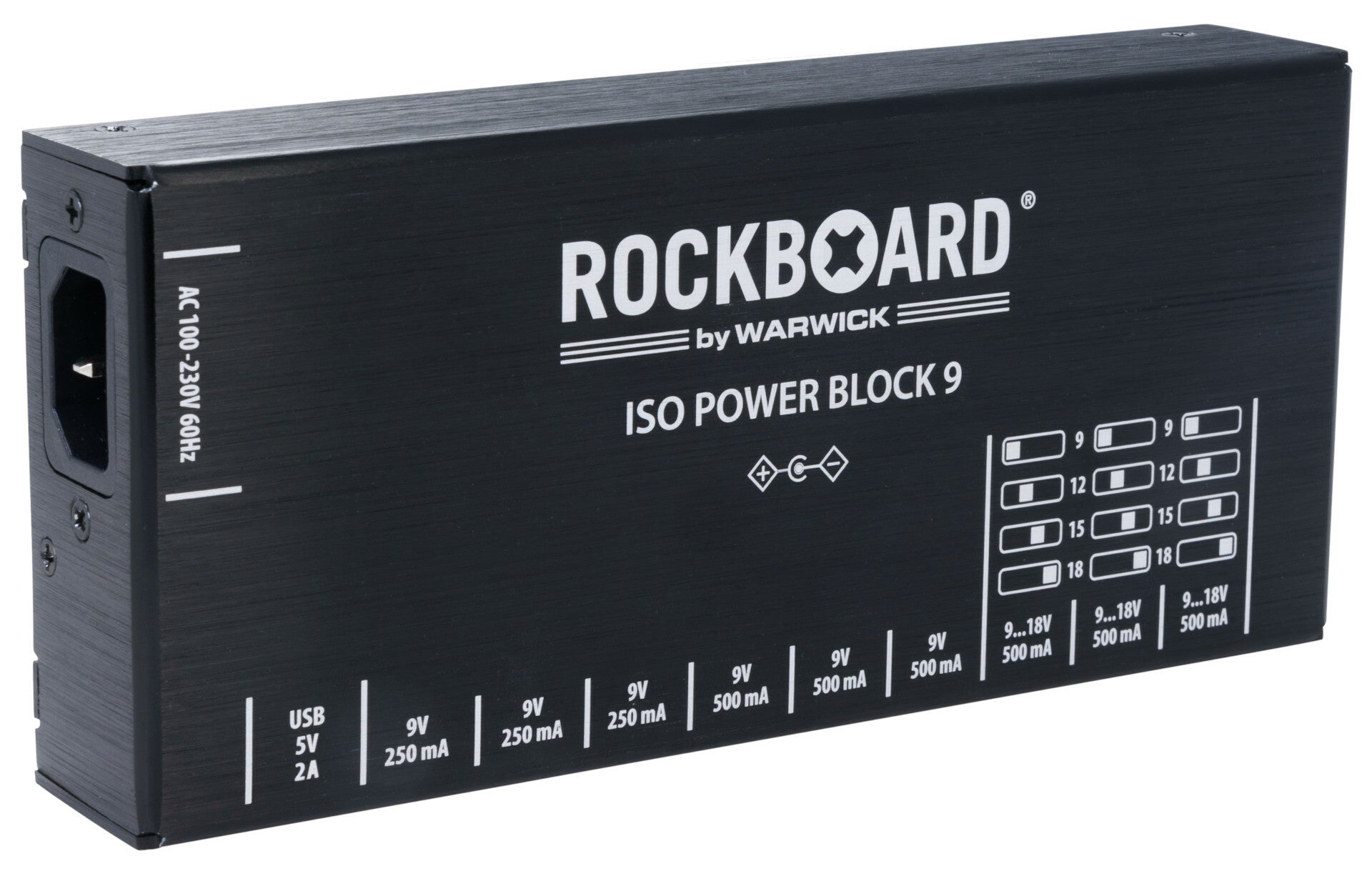Open Box RockBoard ISO Power Block V9 IEC Isolated Guitar Pedal Power Supply