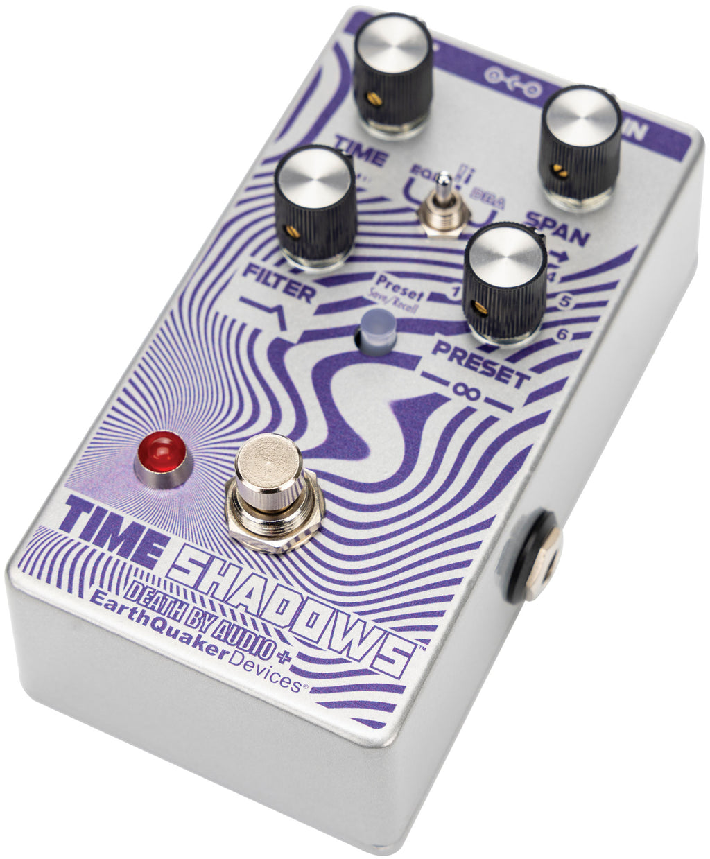 EarthQuaker Devices Time Shadows V2 delay pedal - side view