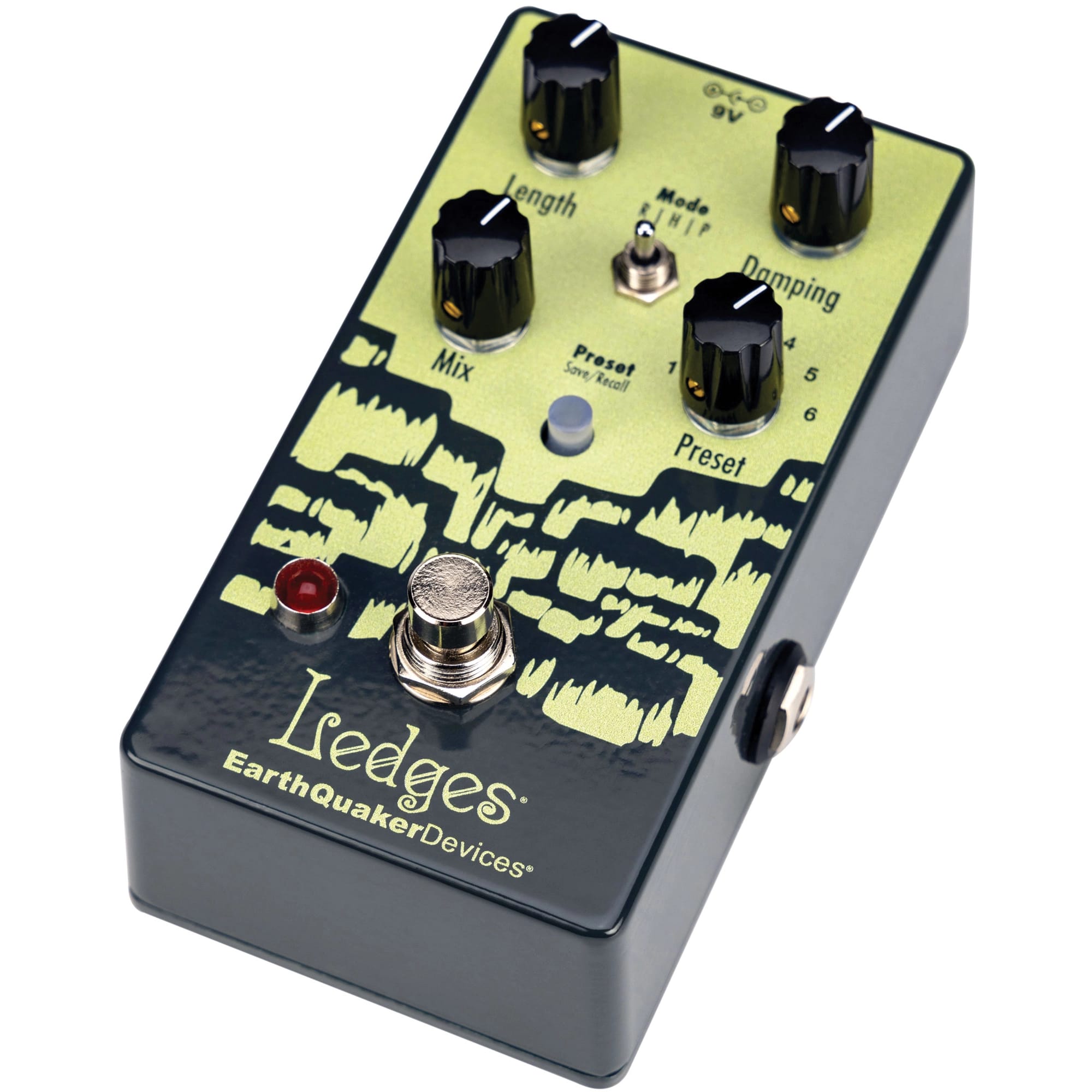 EarthQuaker Devices Ledges reverb pedal - side view