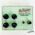Benson Germanium Preamp pedal — seafoam green enclosure front
