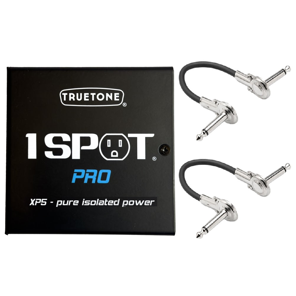 Truetone 1 Spot Pro XP5 power supply expander — black unit with two patch cables
